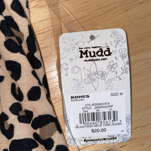 Mudd Cheetah Cropped tank top - Picture 4 of 5